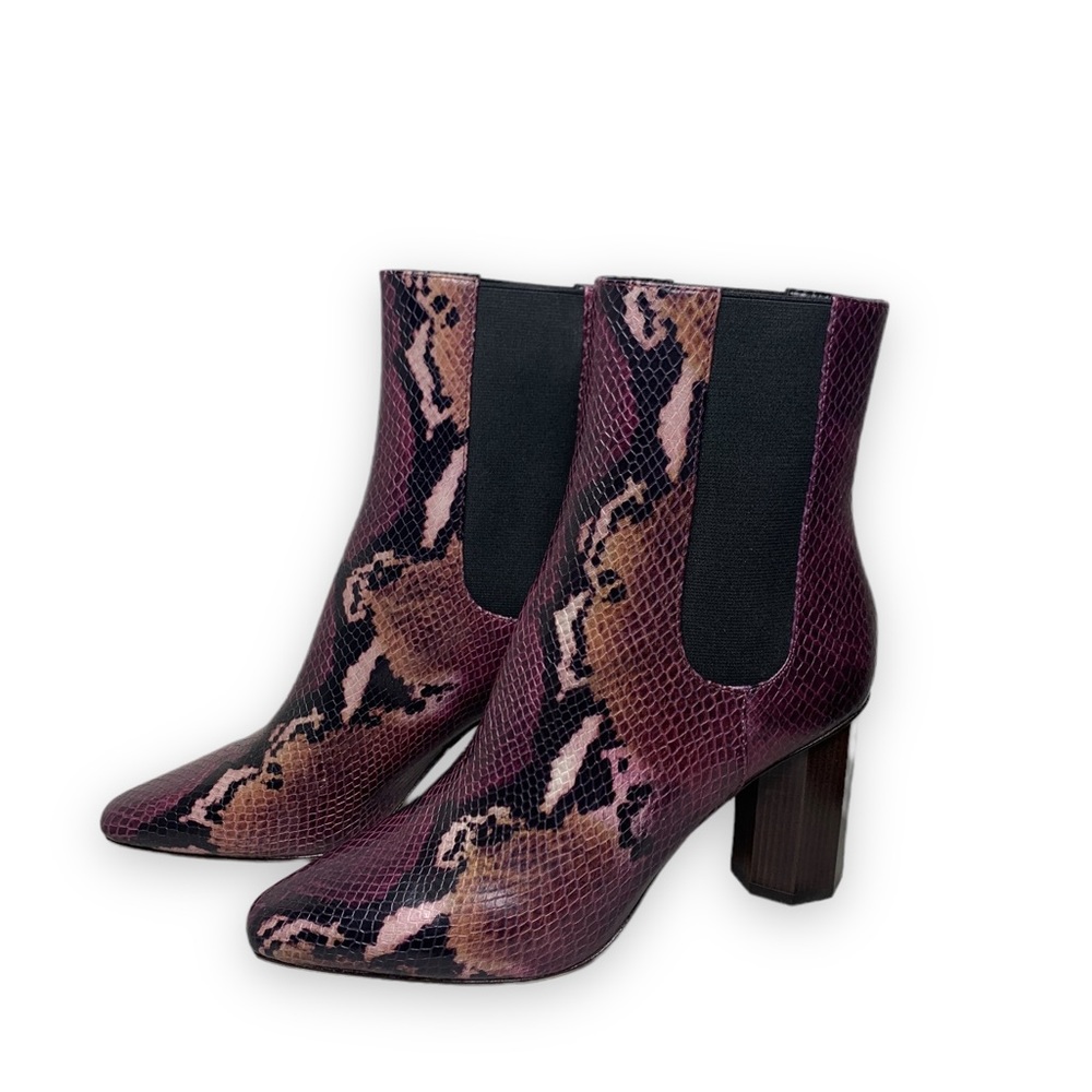 * Donald J. Plainer Laila High Heel Booties Purple Sz 7.5